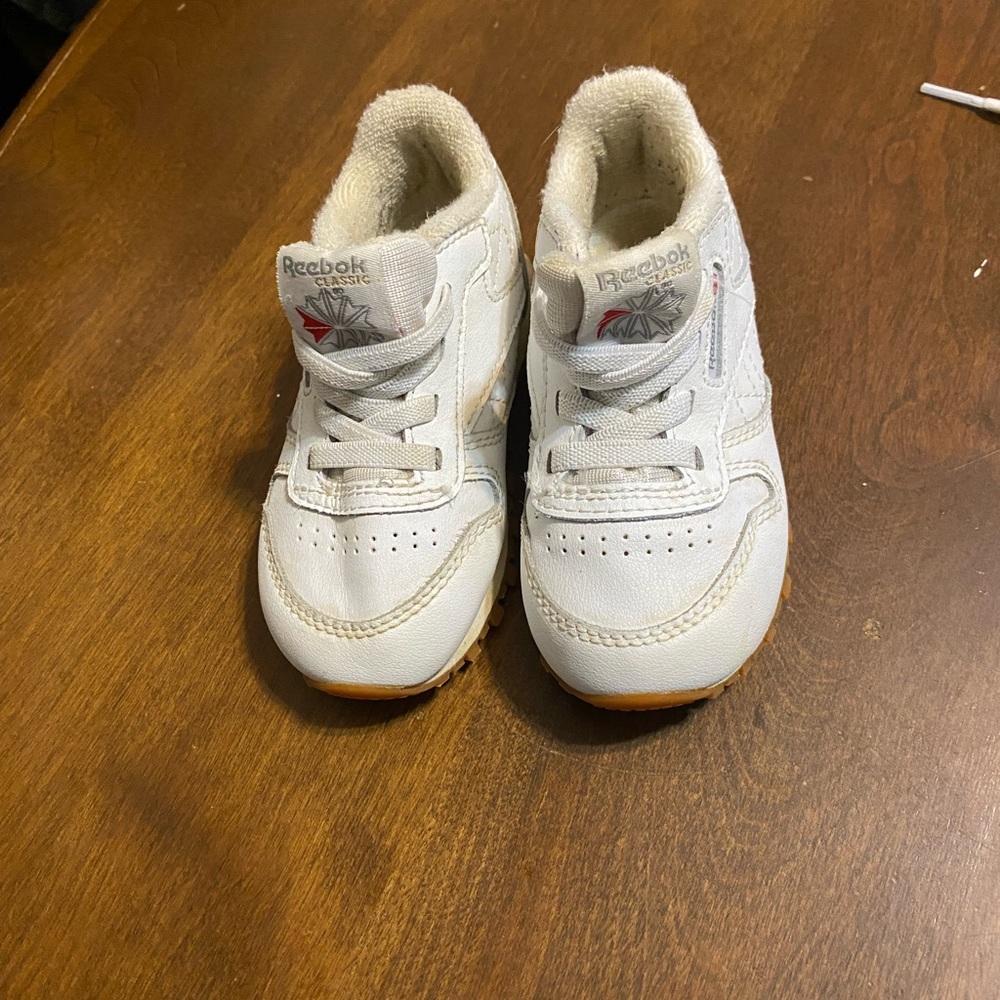 All white Reebok Classics